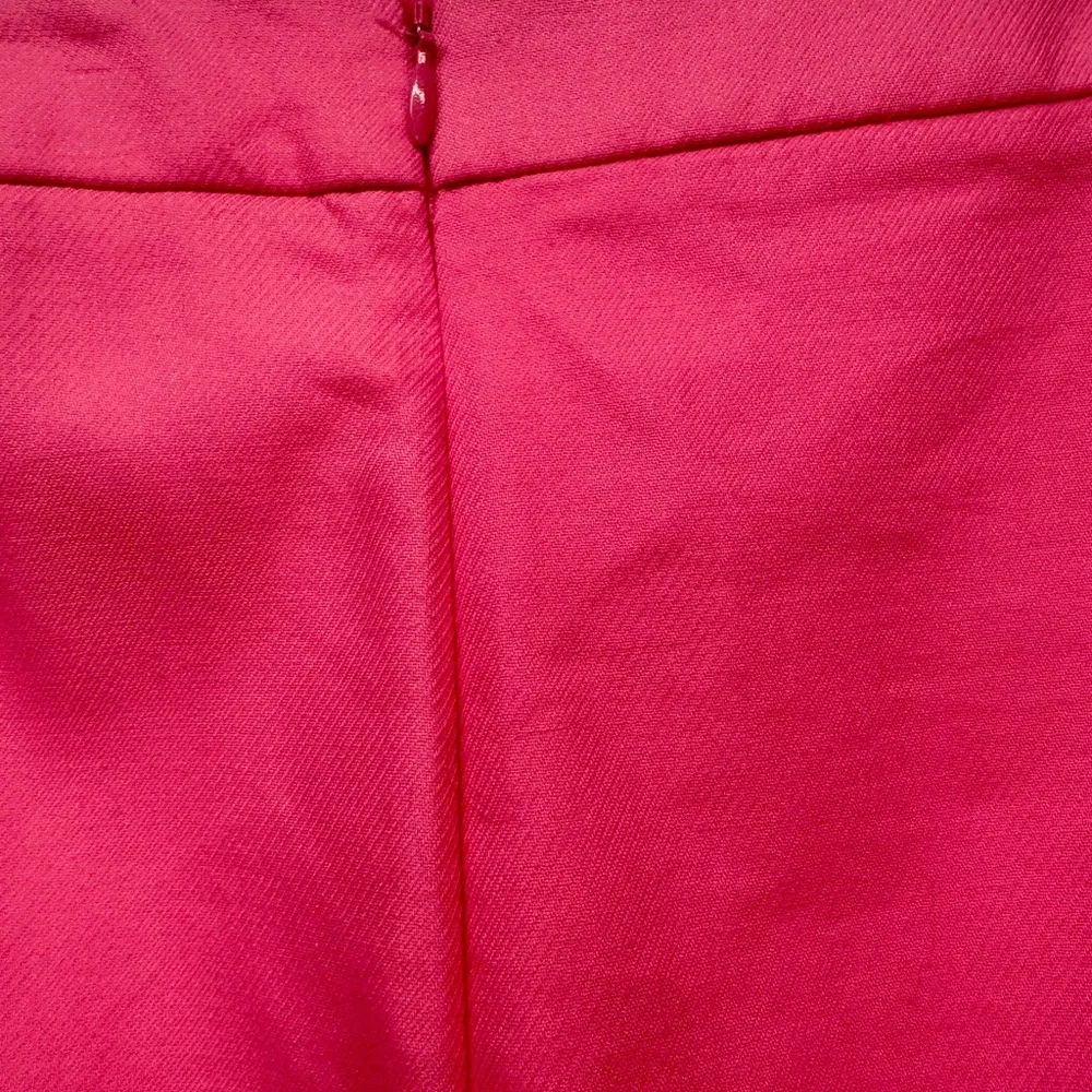 J. Crew Vibrant Pink Pencil‎ Skirt with Scalloped Hem hot pink